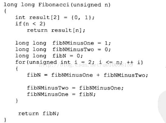 剑指offer之斐波那契数列（Fibonacci）