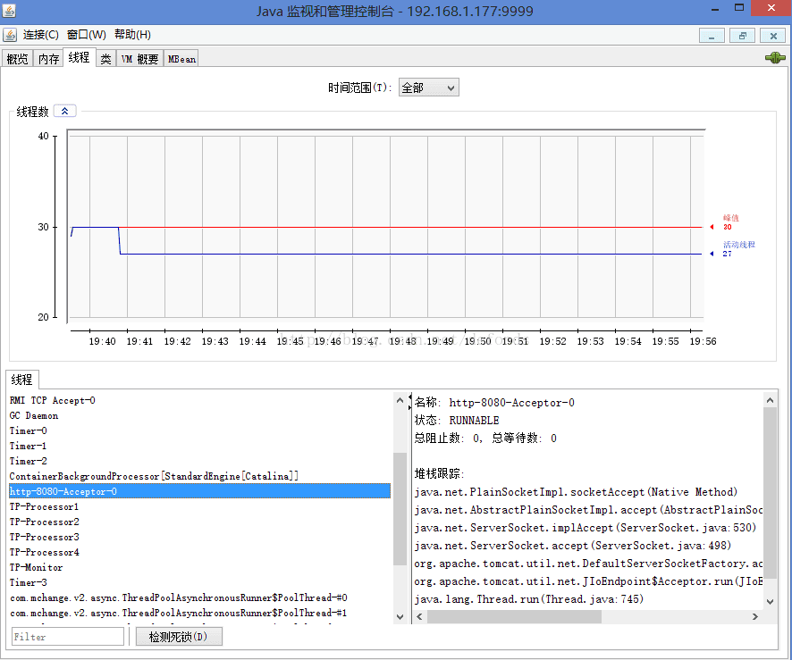 tomcat线程情况