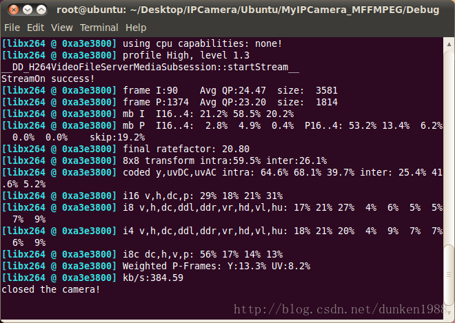 V4L2+FFMPEG+live555实现流媒体服务端