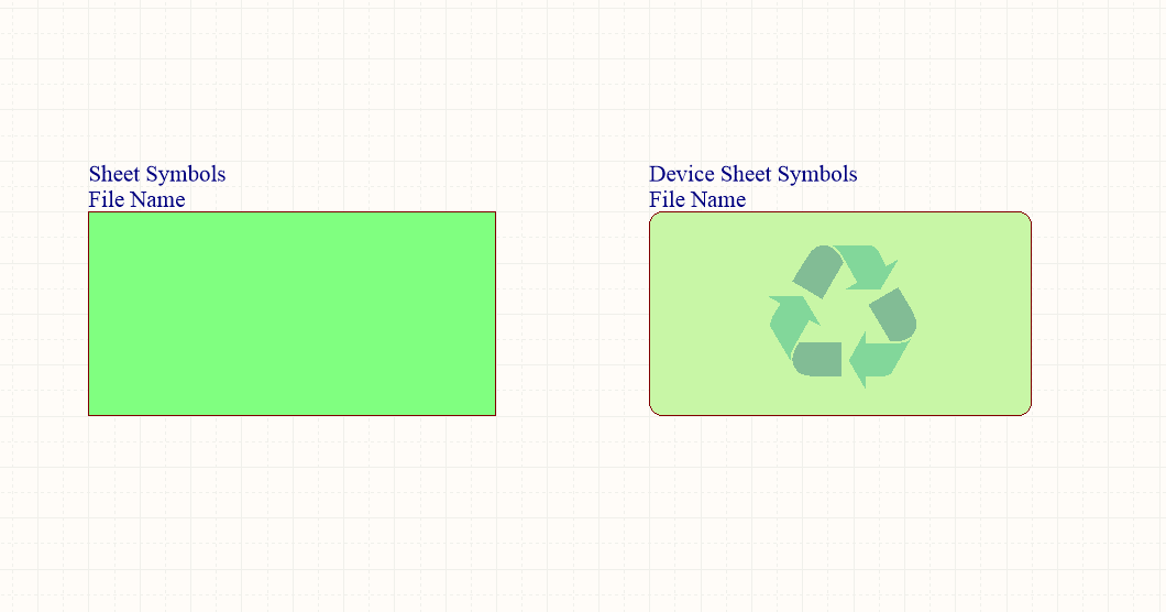 Device Sheet Symbols 与 Sheet Symbols