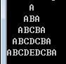 字母金字塔