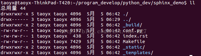 在Ubuntu 14.04 64bit上使用Sphinx转换MonaServer项目文档