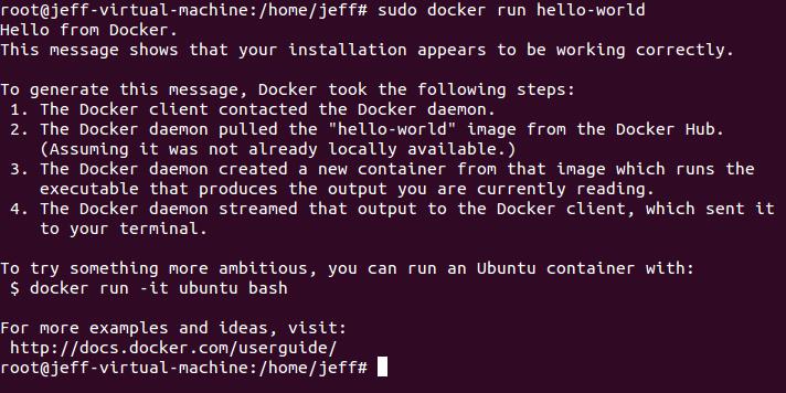 Docker安装成功