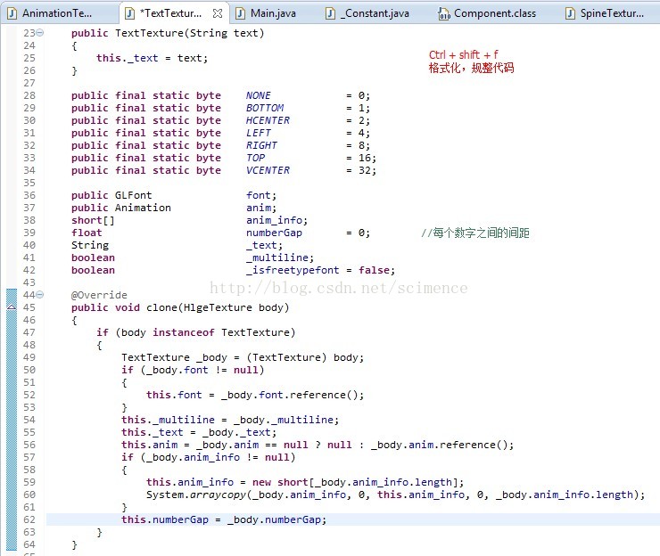 Eclipse代码格式化、规整化、自定义代码风格 Ctrl + shift + f