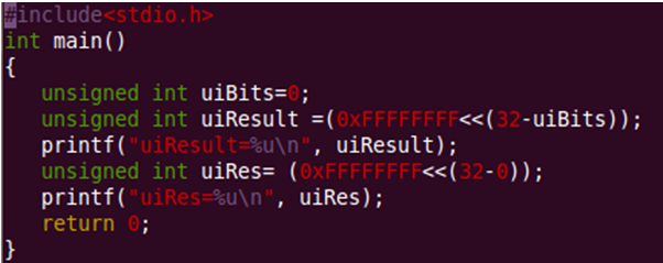 一个移位操作引发的程序bug