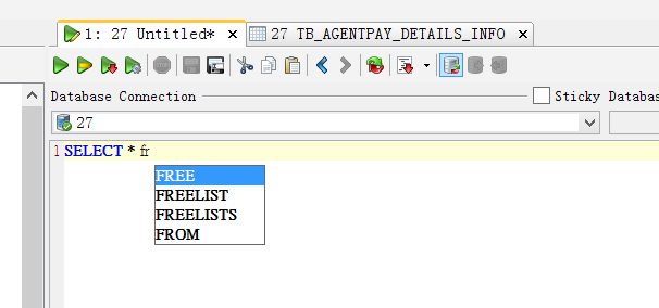Dbvisualizer设置SQL语句自动提示