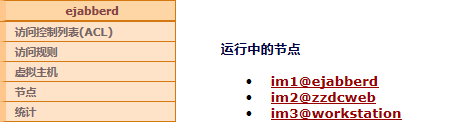运行中的3个节点