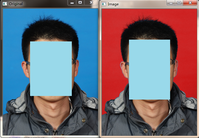 基于opencv2实现证件照换背景（从蓝色到红色）_尽人事，听天命-程序员 