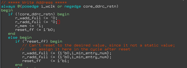 systemverilog : register value after reset must be static value