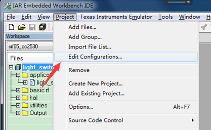 Edit Configurations...选项