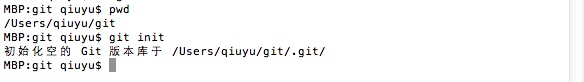 初始化git