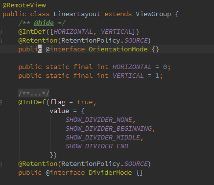 OrientationMode和DividerMode源代码