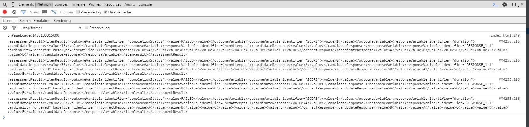 JS中将控制台log输出显示到浏览器中第1张