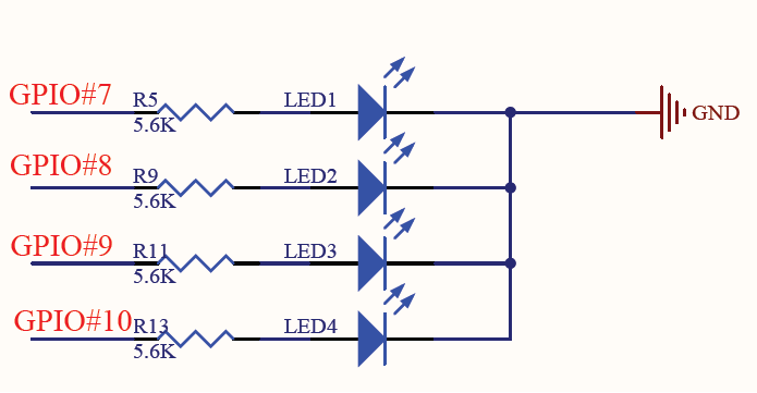 LED连接关系