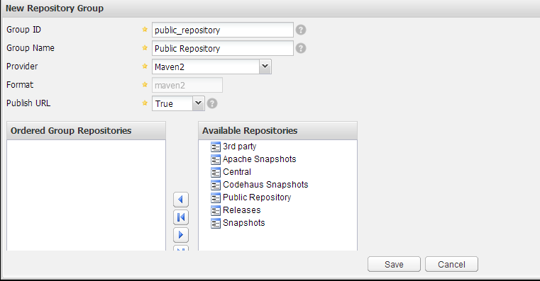 将右边的Available Repositories全部拖到左边点击Save保存