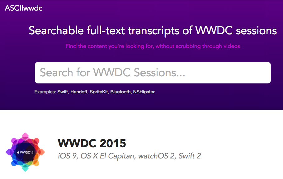 学习WWDC的好资源！