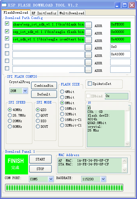 ESP8266学习笔记1：怎样在安信可全功能測试板上实现ESP-01的编译下载和调试[通俗易懂]