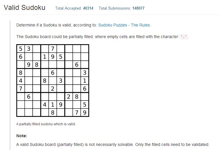 Valid Sudoku