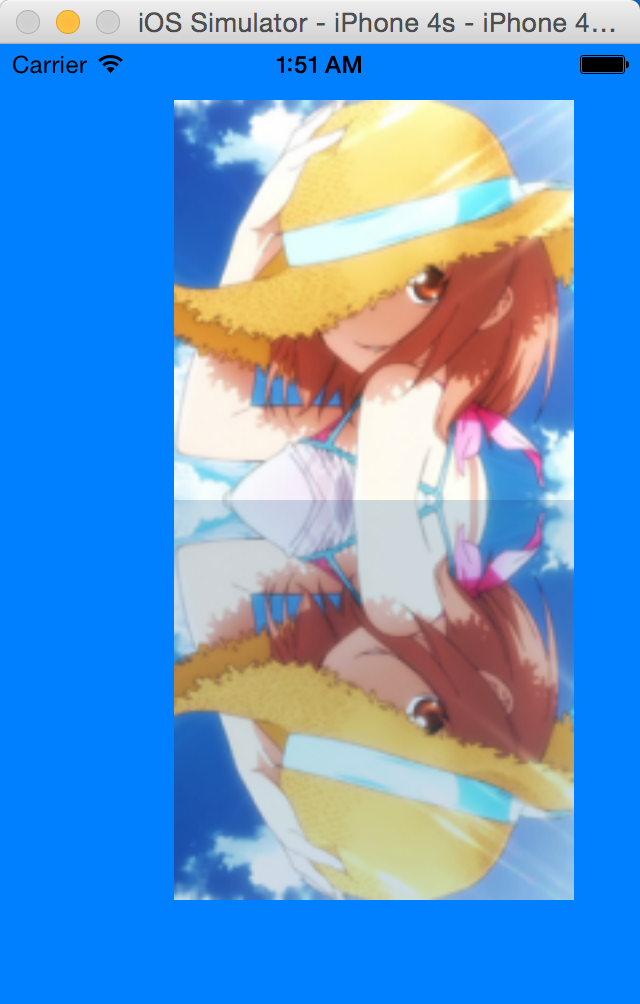iOS动画之倒影