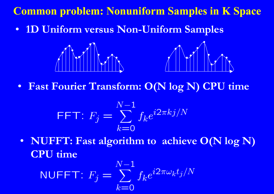 对比FFT和NUFFT