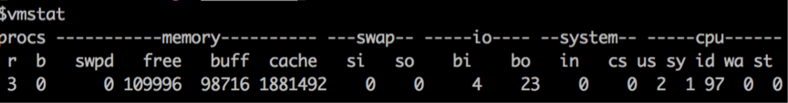 vmstat