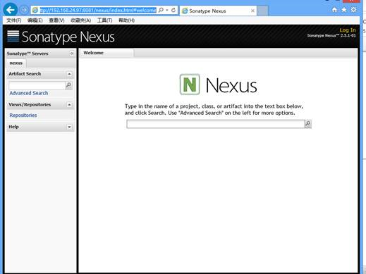 nexus安装成功图示：