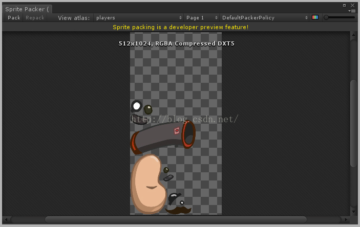 Unity3d的Sprite Packer用法介绍 - 阿赵 - 有爪的小羔羊阿赵
