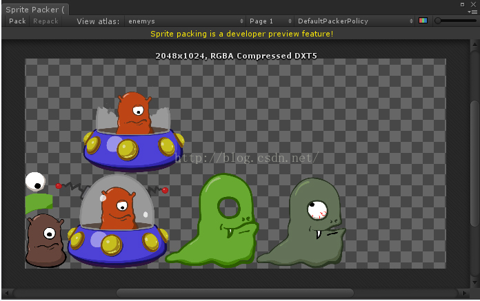 Unity3d的Sprite Packer用法介绍 - 阿赵 - 有爪的小羔羊阿赵