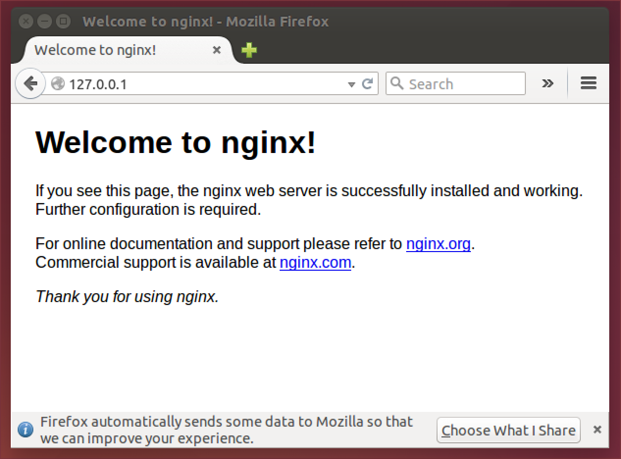 Welcome to nginx