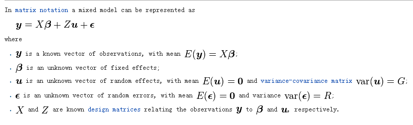 统计分析：Linear mixed-effects models