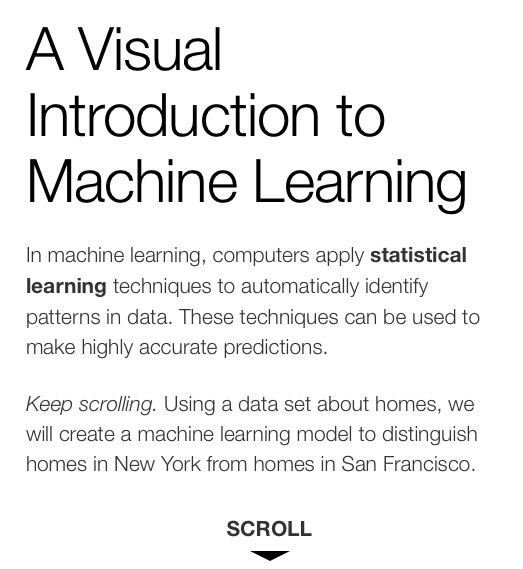 A Visual Introduction to Machine Learning