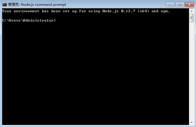 Node.js command line environment