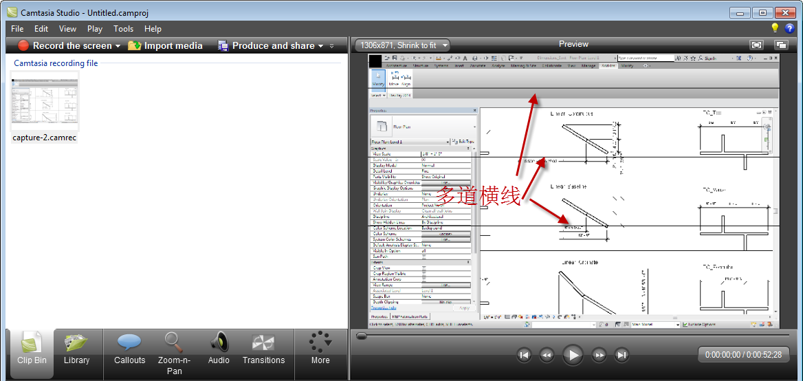 Camtasia Studio 7.0编辑视频出现多条横线问题解决方法