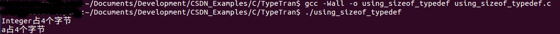 sizeof与typedef