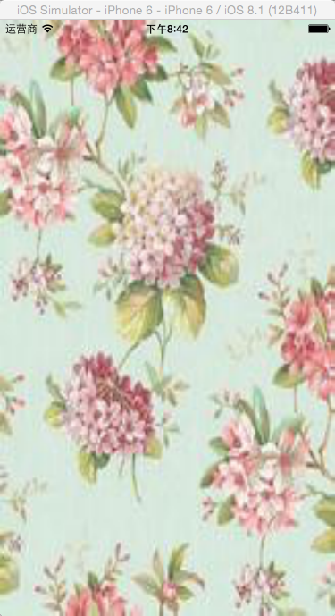 没有添加毛玻璃效果时: