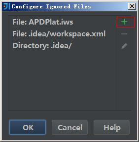 intellijidea使用subversion时忽略文件夹