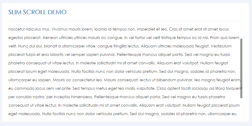 slim scroll demo
