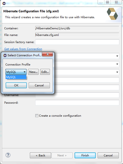 配置hibernate.cfg.xml文件