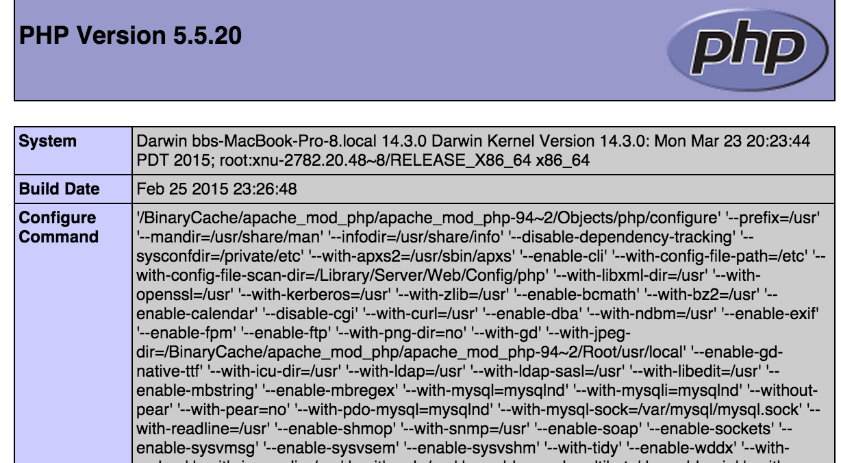 
			
				Mac OSX 10.10搭建nginx+mysql+php-fpm环境			