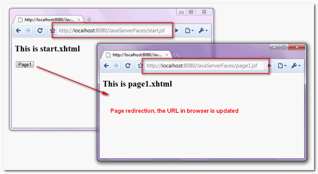 jsf2-page-redirection-example