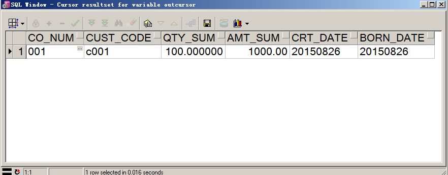 ORACLE语法-包(package)、存储过程(procedure)、游标(cursor)以及java对Result结果集的处理