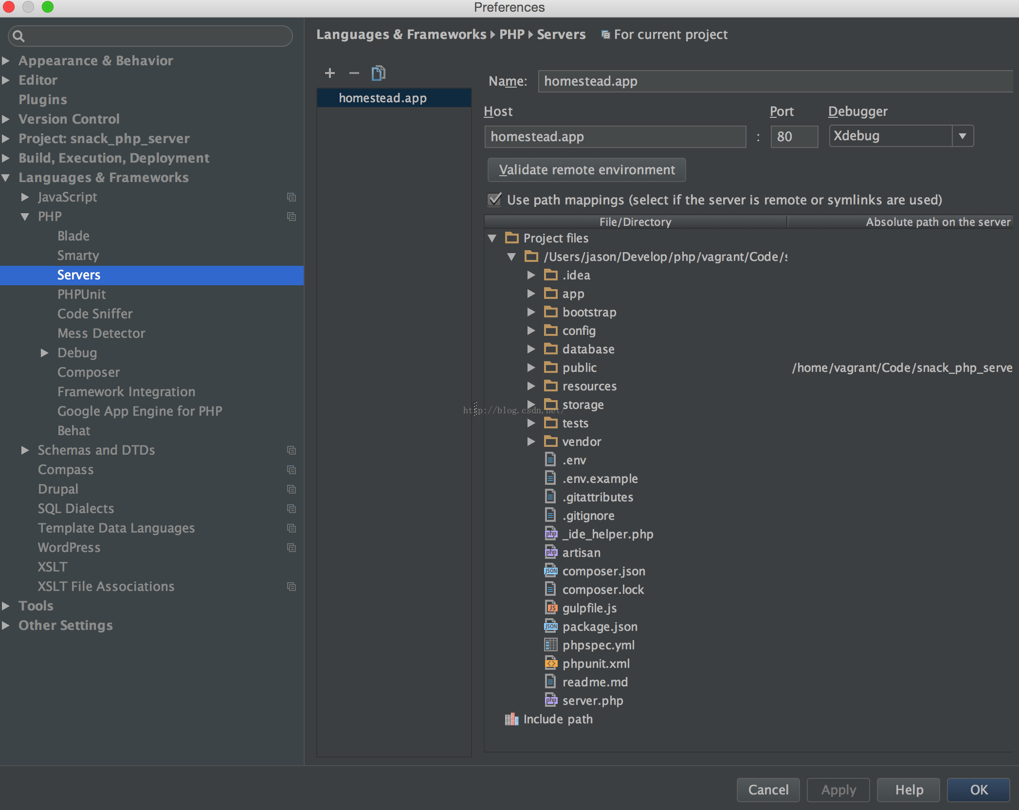 Laravel 配置 PhpStorm + Xdebug + chrome 设置Debug环境_lihei12345  