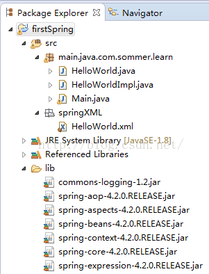 用Eclipse创建第一个Spring项目（最最入门级）