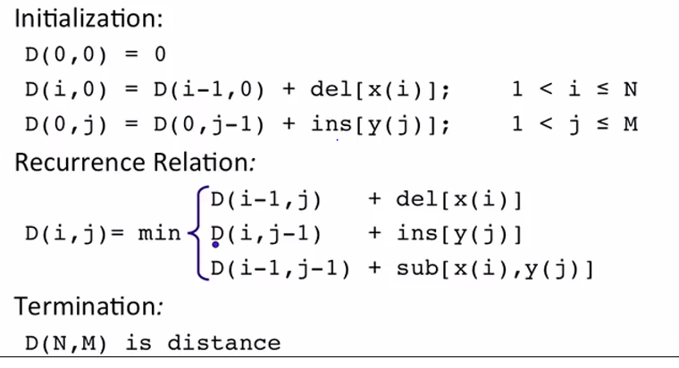 Standford NLP Course(2) - Edit Distance