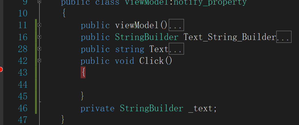 ViewModel有Text Click