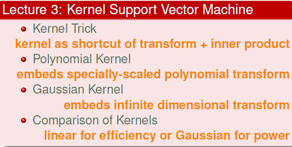 台湾国立大学机器学习技法.听课笔记（第三讲） :Kernel Support Vector Machine