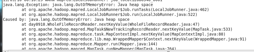 
			
				Hadoop学习笔记九之Java heap space(堆溢出)			