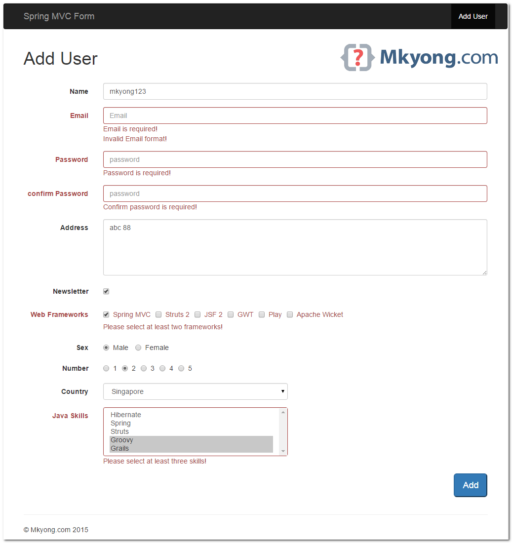 Getting Started with Forms in Spring MVC