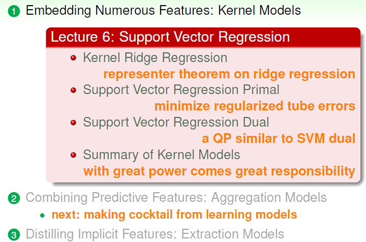 台湾国立大学机器学习技法.听课笔记（第六讲）:Support Vector Regression