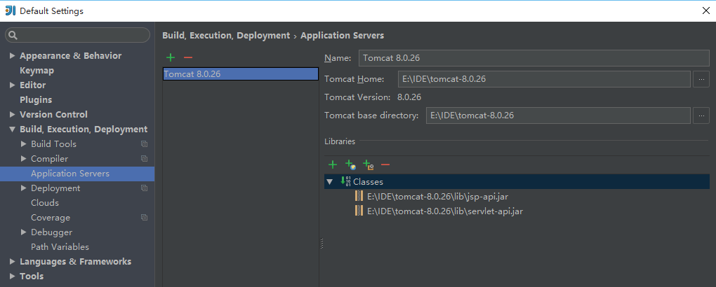 intellij IDEA配置tomcat